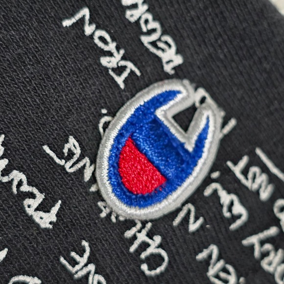 Champion Heritage "King Of The Sweatshirts" AOP Graffiti Black XL T-Shirt - Picture 4 of 6